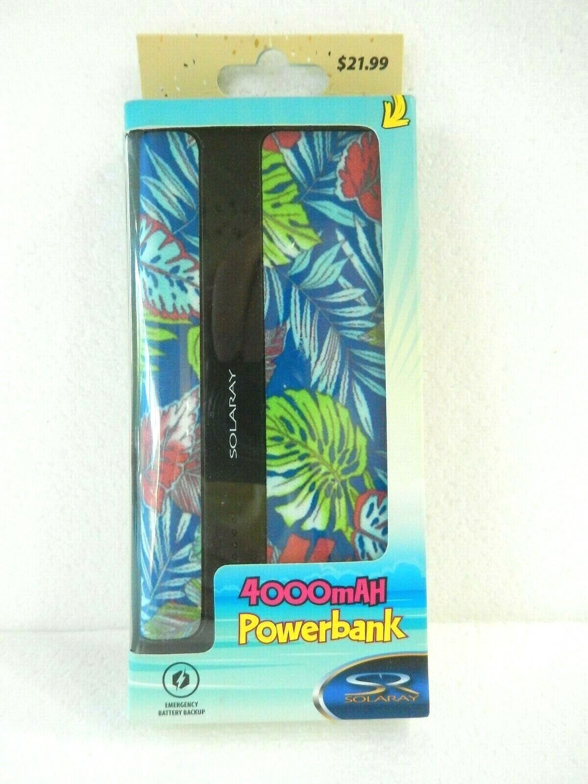 Solaray External PowerBank Portable 4000mAh Mobile Cell Phone Charger