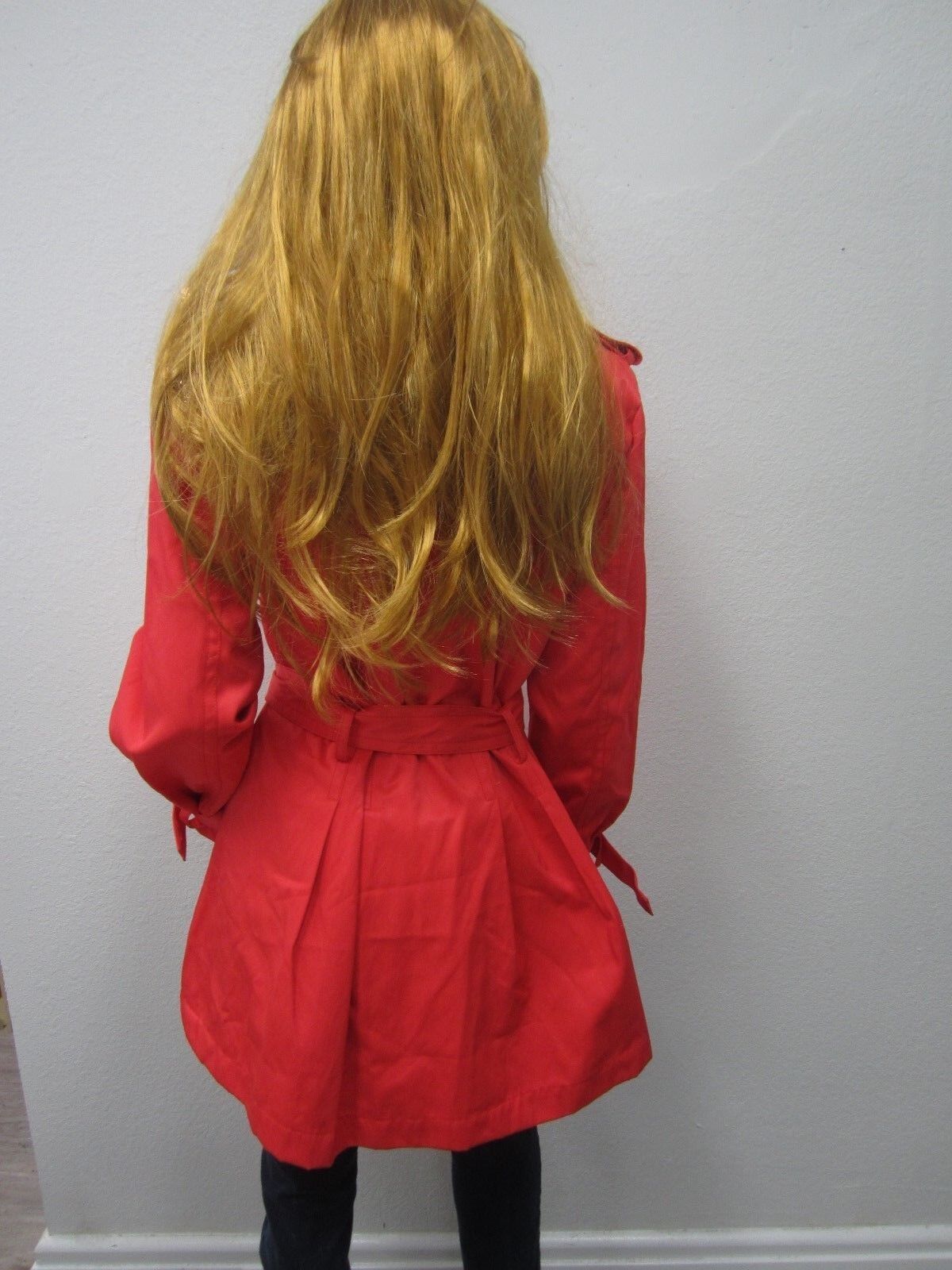 NICE Maurices Jacket Reddish Persimmon Double Buttons Winter Fall Coat Women's L