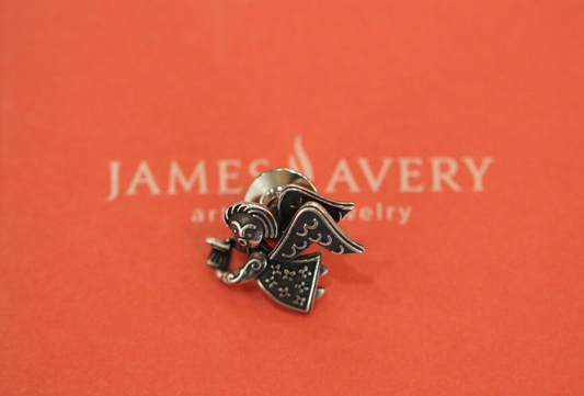*RETIRED - RARE*  James Avery Angel Singing Choir Angel Pin 925 Sterling Silver