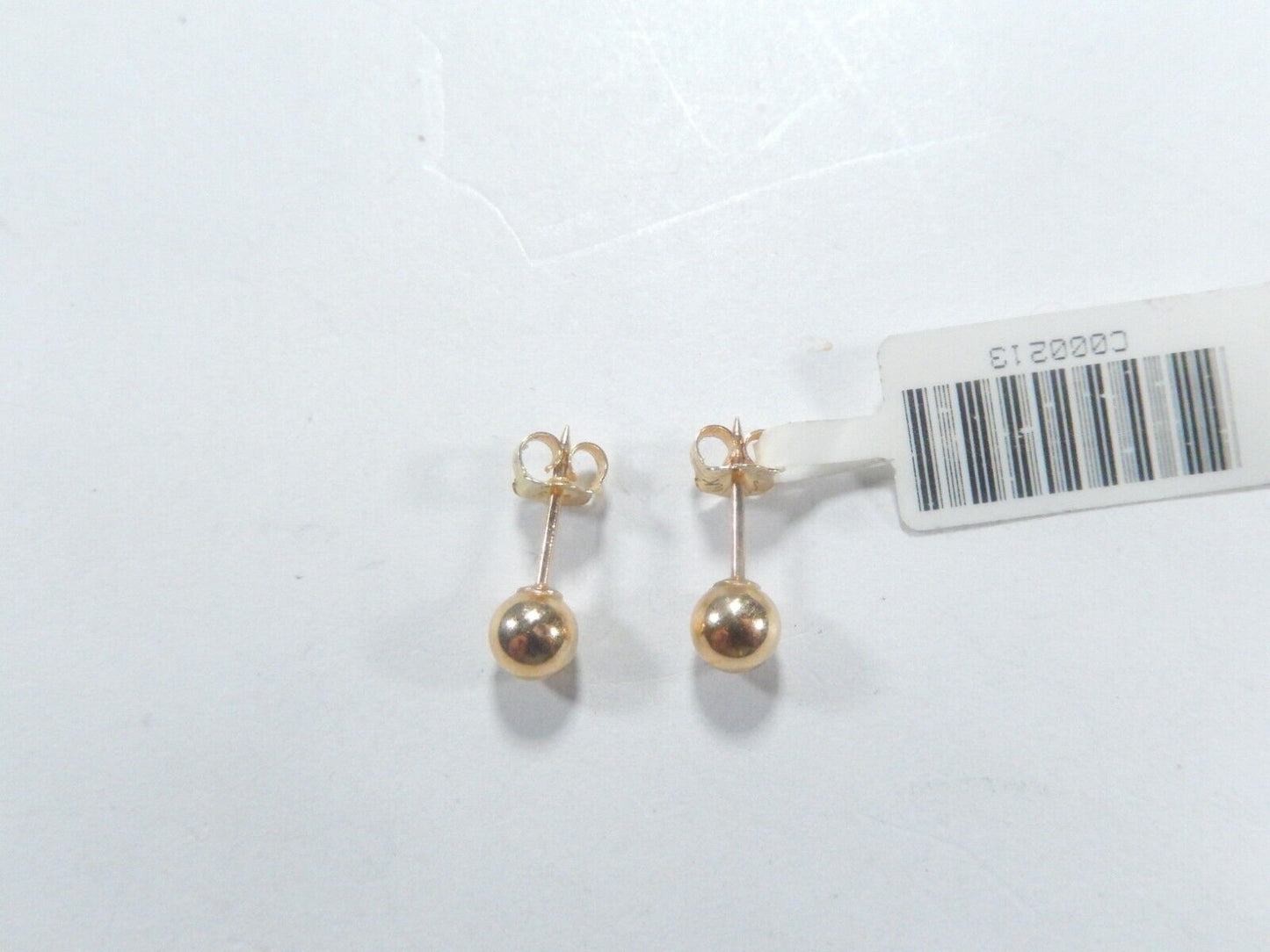 14K Yellow Gold Classic 5MM Ball Post  Stud Earrings