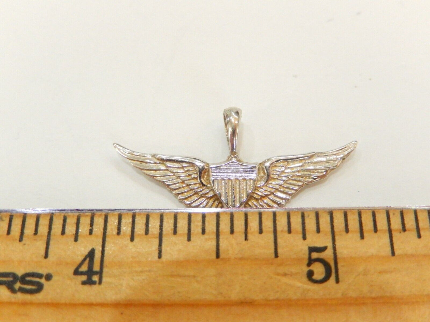 STERLING SILVER  MOTORCYCLE WINGS PENDANT