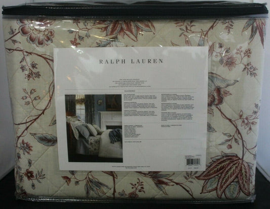 **NWT* $500. Ralph Lauren Islesboro Kailie Floral King Quilted Coverlet 110"x96"