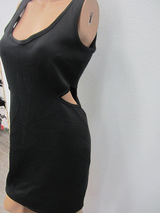 NWOT Black Dress Bongo Cut-Outs Trendy and Cute Very Sleek & Smooth Size Large