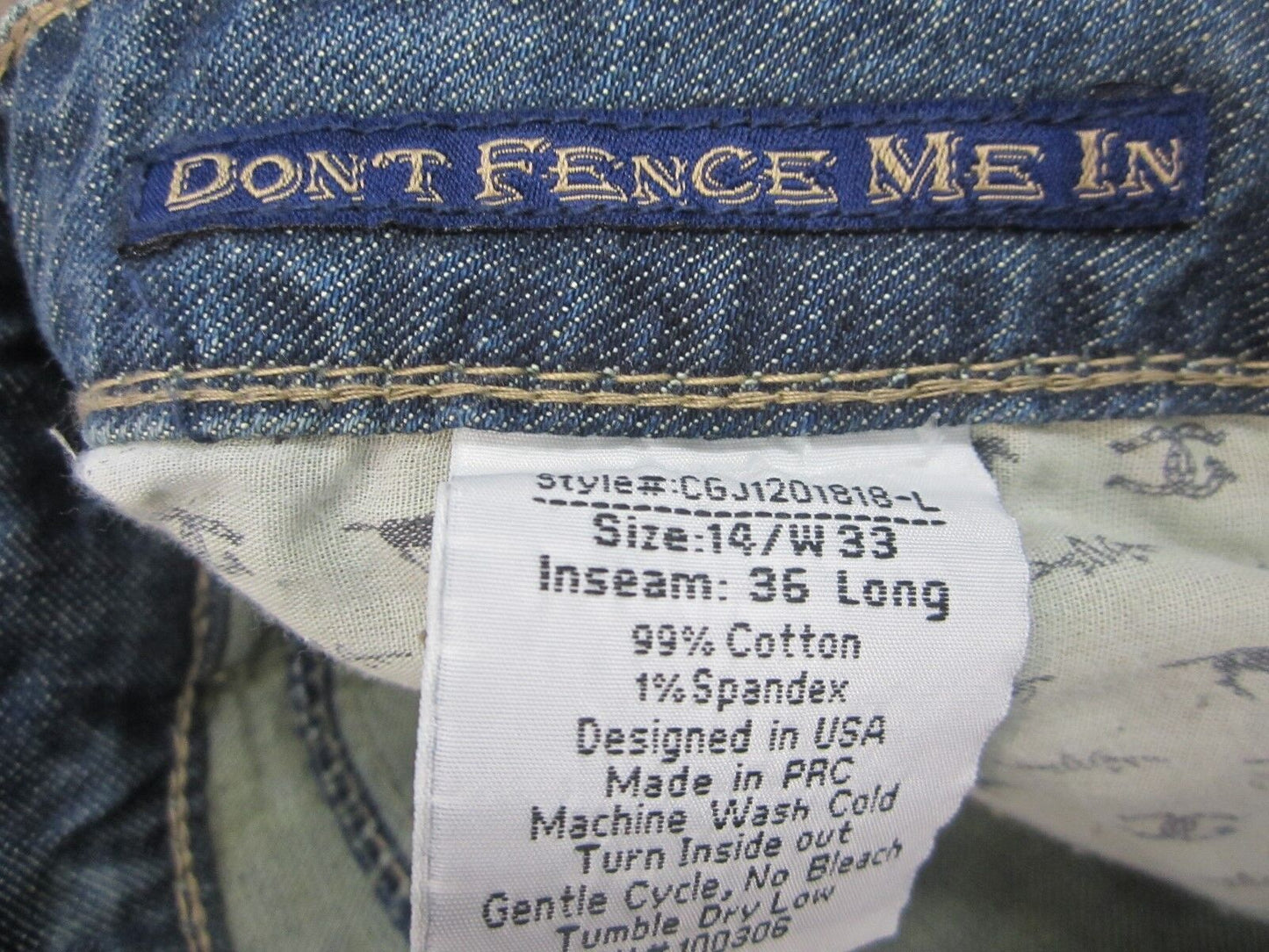 NWT COWGIRL UP Empress Jean BOOT CUT JEANS~SZ 14 x 33