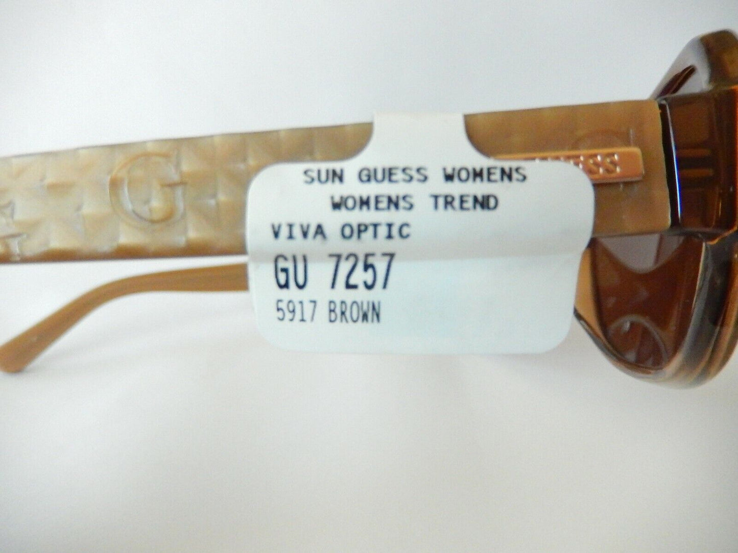 NWT $179  GUESS GU 7257 Optics by Carl Zeiss Sunglasses Brown -1 59-17-135
