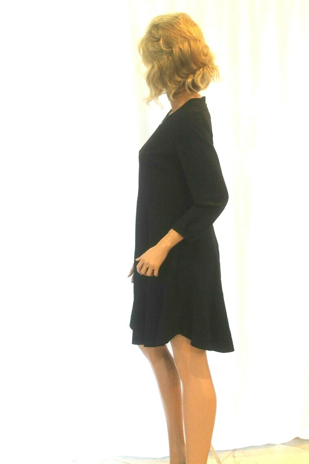 *NWT* Ann Taylor LOFT  Polyester/ Spandex Black Flare Dress Size 6 Petite