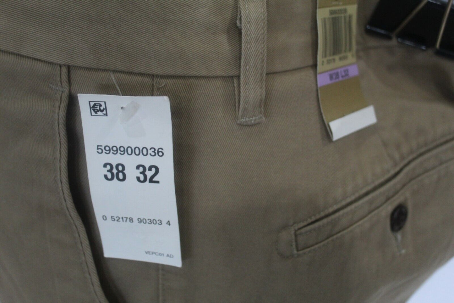 NWT Dockers Game Day Classic Flat Front Khaki Pant Oklahoma Sooners Tan Sz 38x32