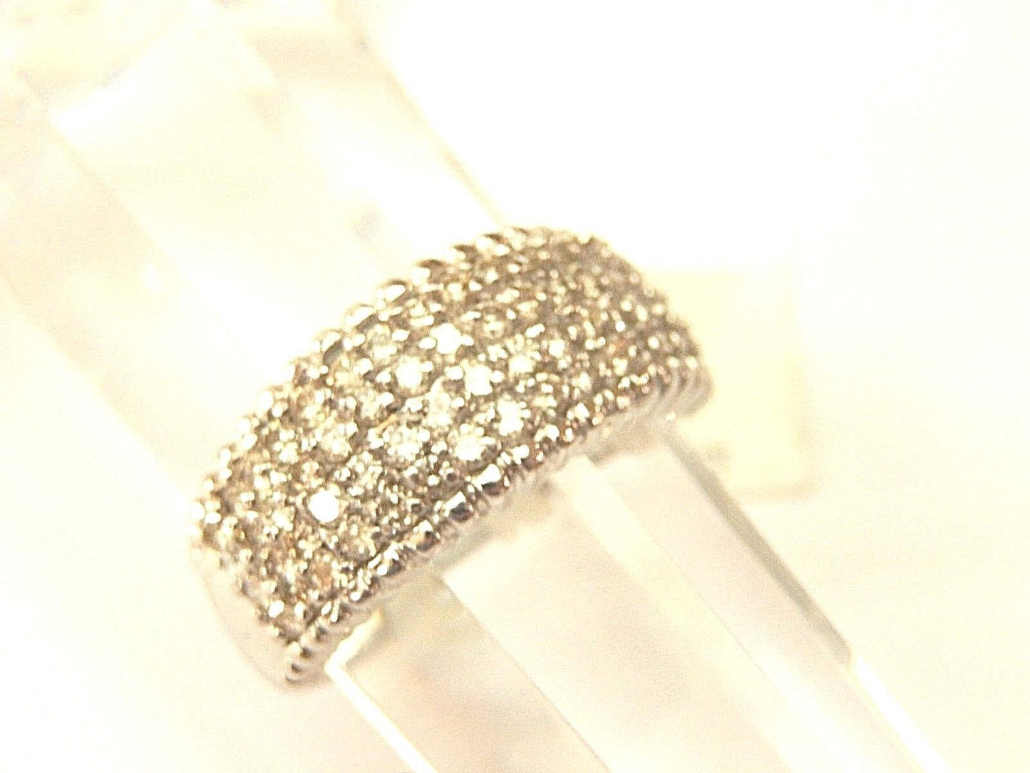 *NEW*14K White Gold 60 Diamond 1CT TW Bridal Engagement Ring Wedding Band
