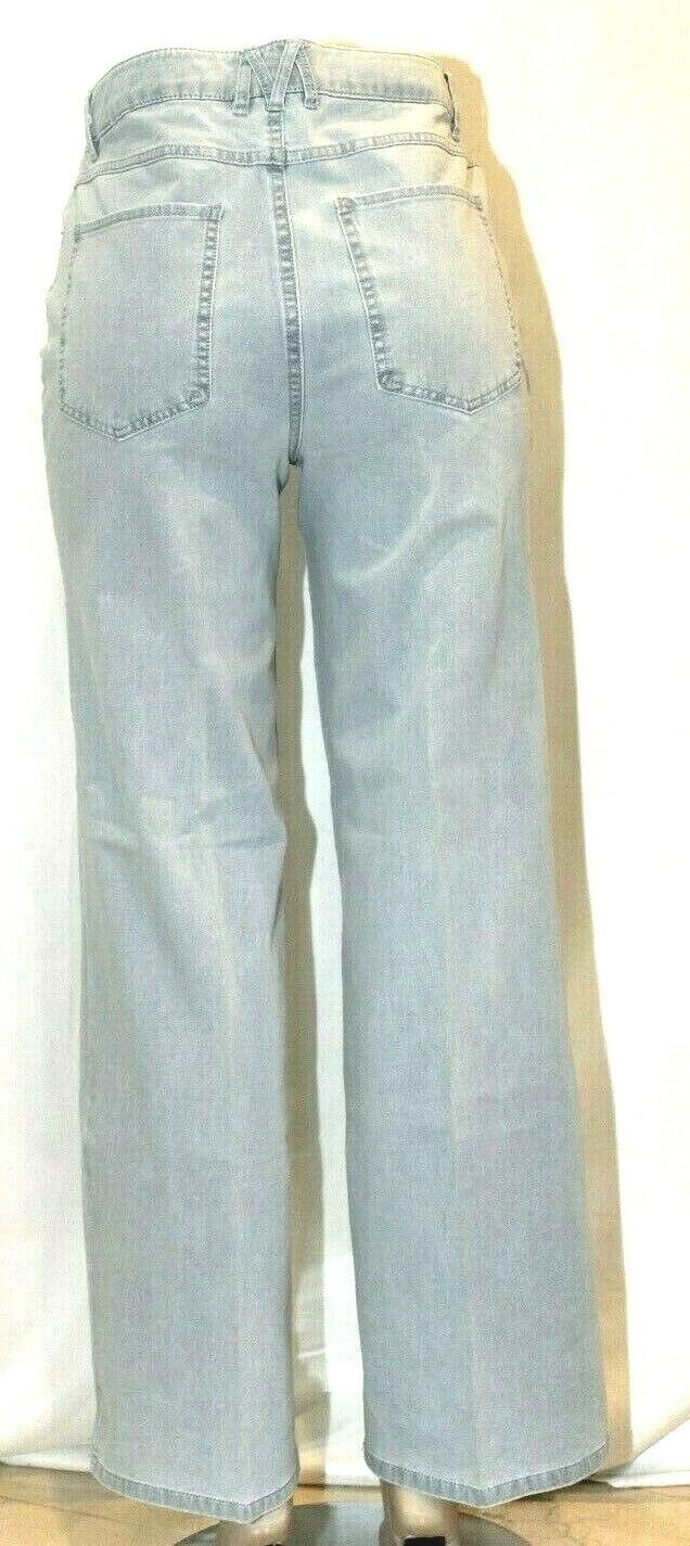 Isaac Mizrahi Live!  TRUE DENIM Wide-Leg Crop Jeans Size -  8