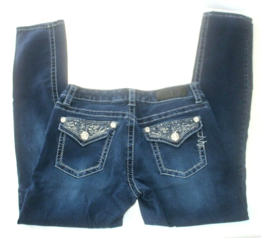 *MINT*  Seven7 Embellished  Slimming Stretch Skinny Jeans Women Sz W29 x L29