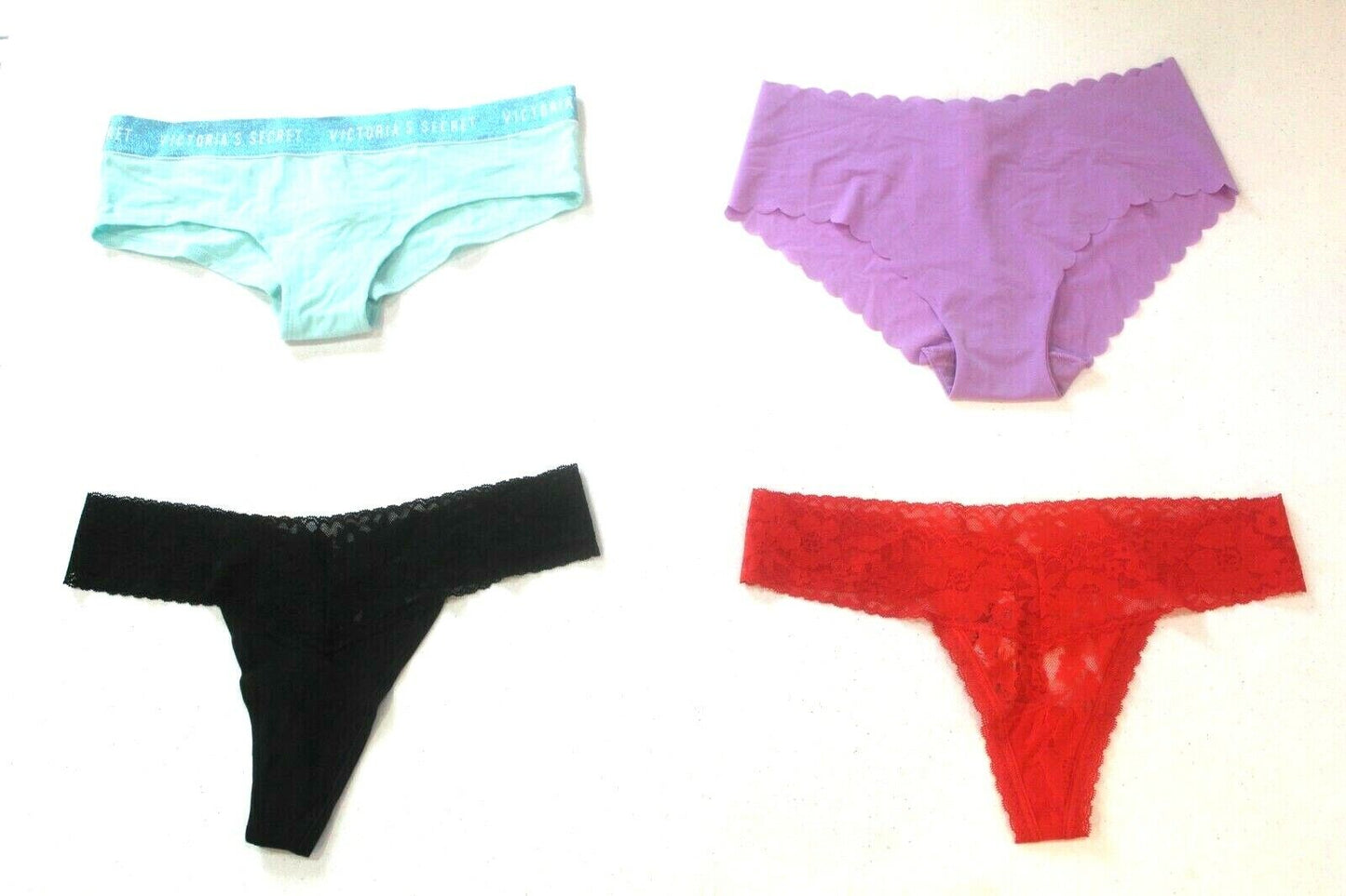 ♡  **NWT**  Lot of Four Random Victoria's Secret Panties Size - Medium  ♡