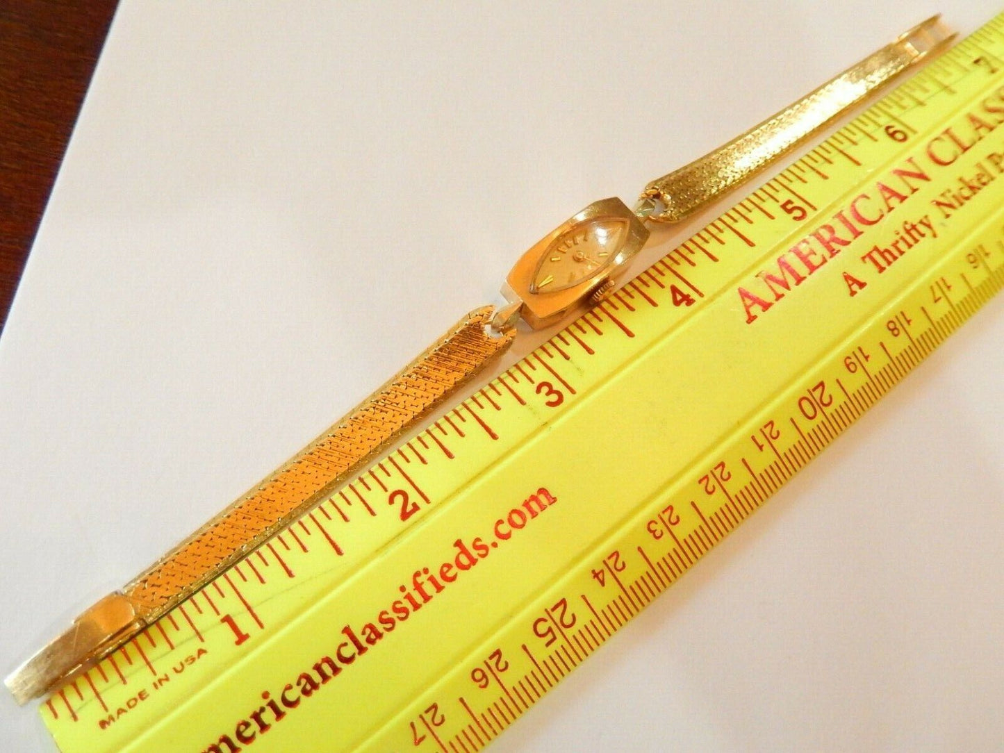 *RARE* 18K YELLOW GOLD VINTAGE PIERRE VALLEE LADIES CROTON SWISS MADE WATCH