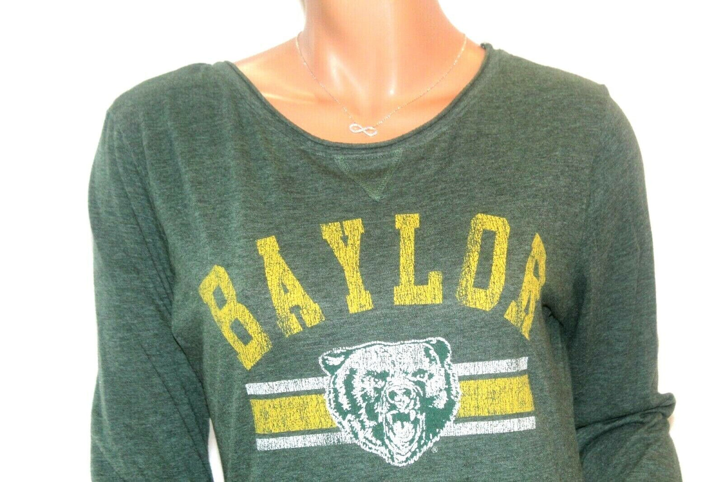 Vintage Baylor University College Vault Distant Replays  Graphic LS Shirt Sz Med
