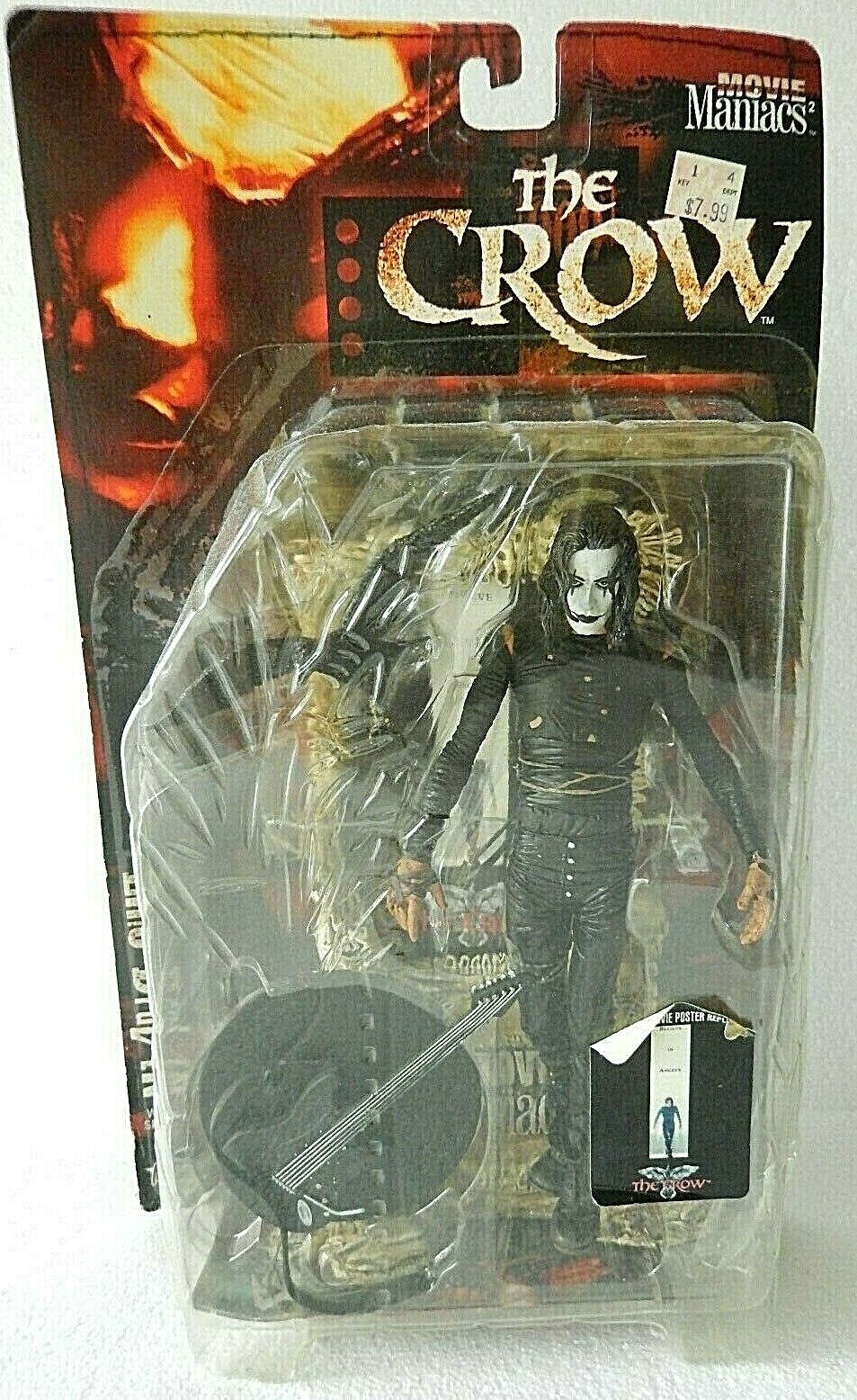 McFarlane Toys Movie Maniacs 2 Eric Draven The Crow figure 1999 New Sealed
