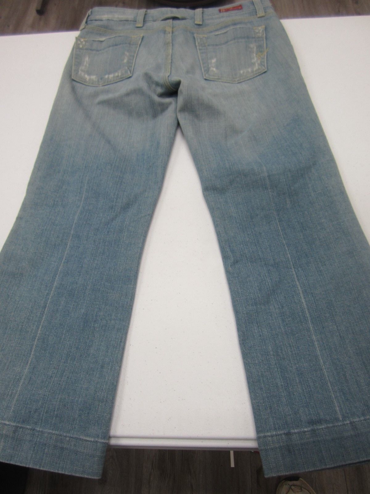 Citizens of Humanity by Jerome Dahan Distressed Cropped Capri Light Wash Sz 26