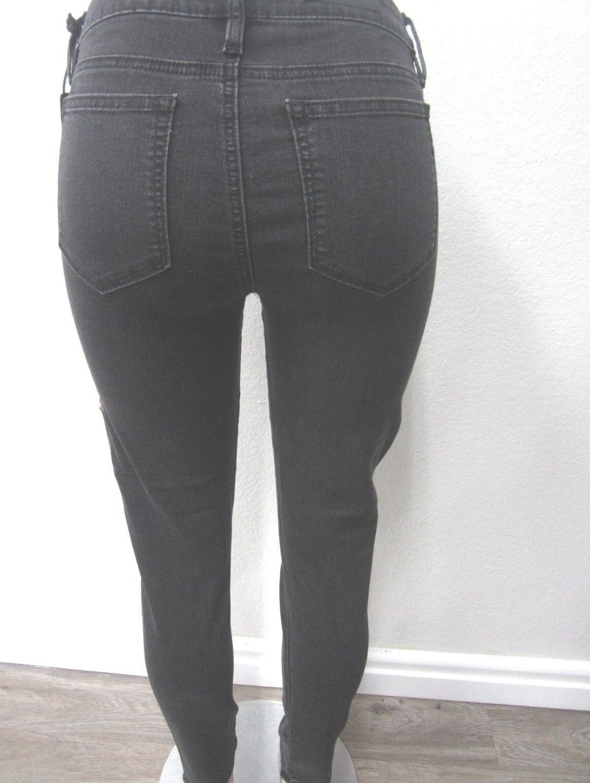 NWT Miss Me Dark Grey Sequin/Embroidered Jeans - Skinny  - M2081S Sz 30x29