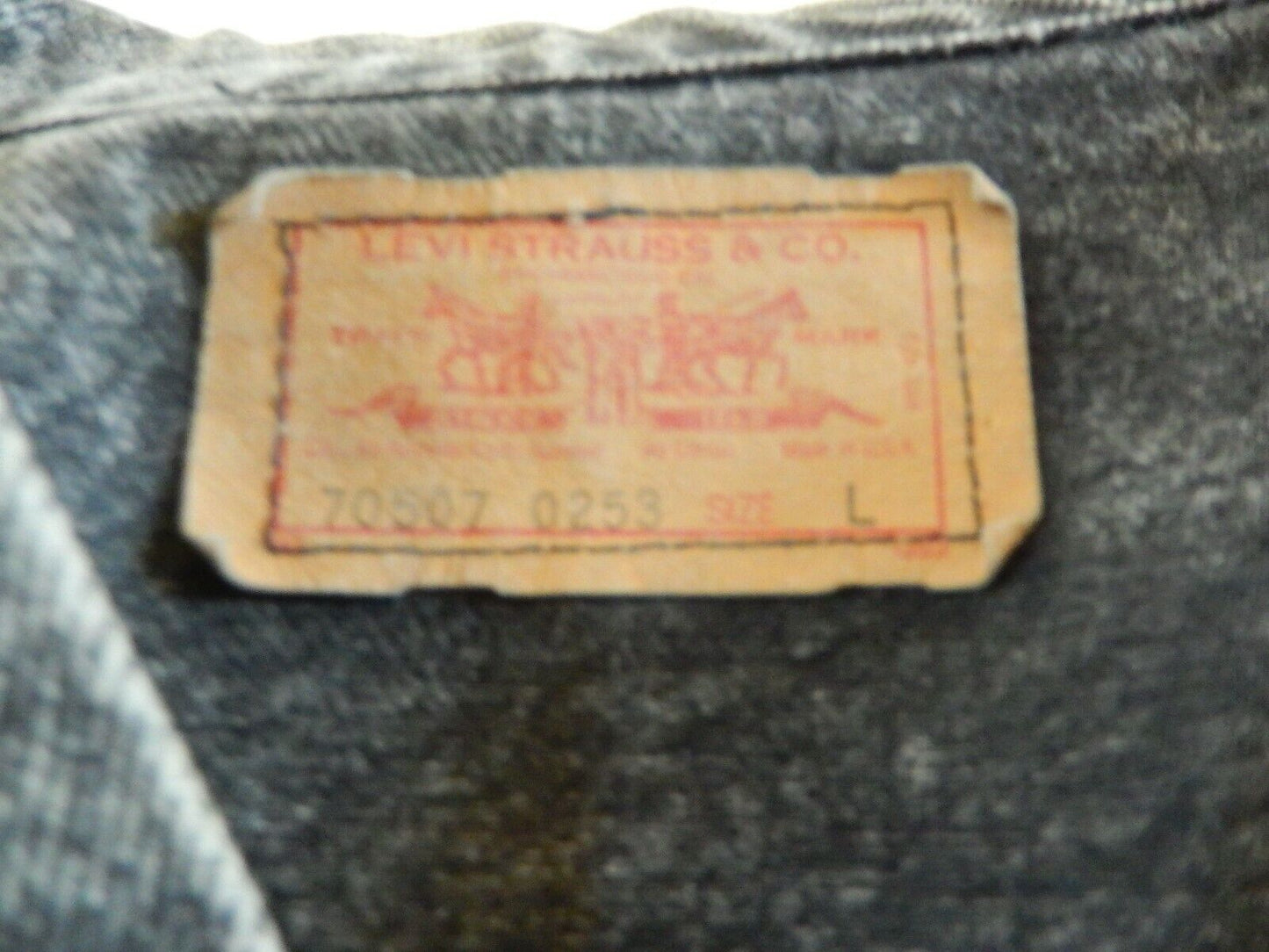 Women's Levis Embellished Denim Jean Jacket Glitter & Brass Studs & Buttons Sz L