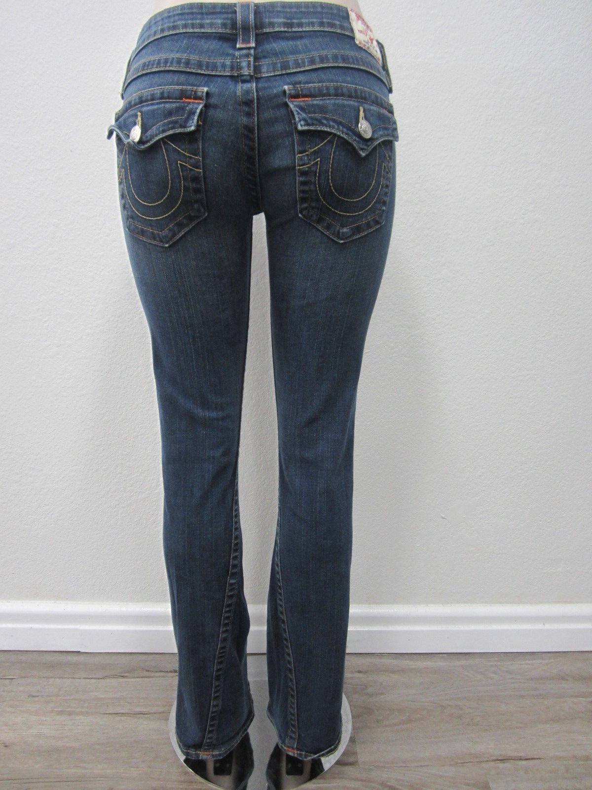 AUTHENTIC NICE Pre Owned  True Religion Ladies Joey Jeans Size 28 x 32 Inseam