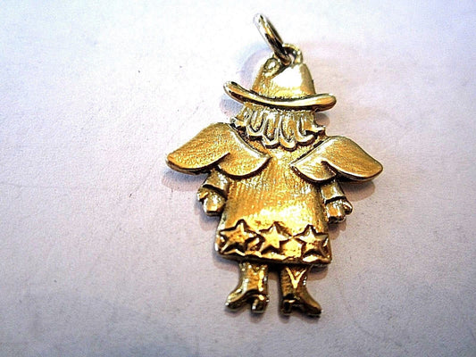 Jeep Collins Brass Pendant Women Guardian Angel Cowgirl Jewelry Nice