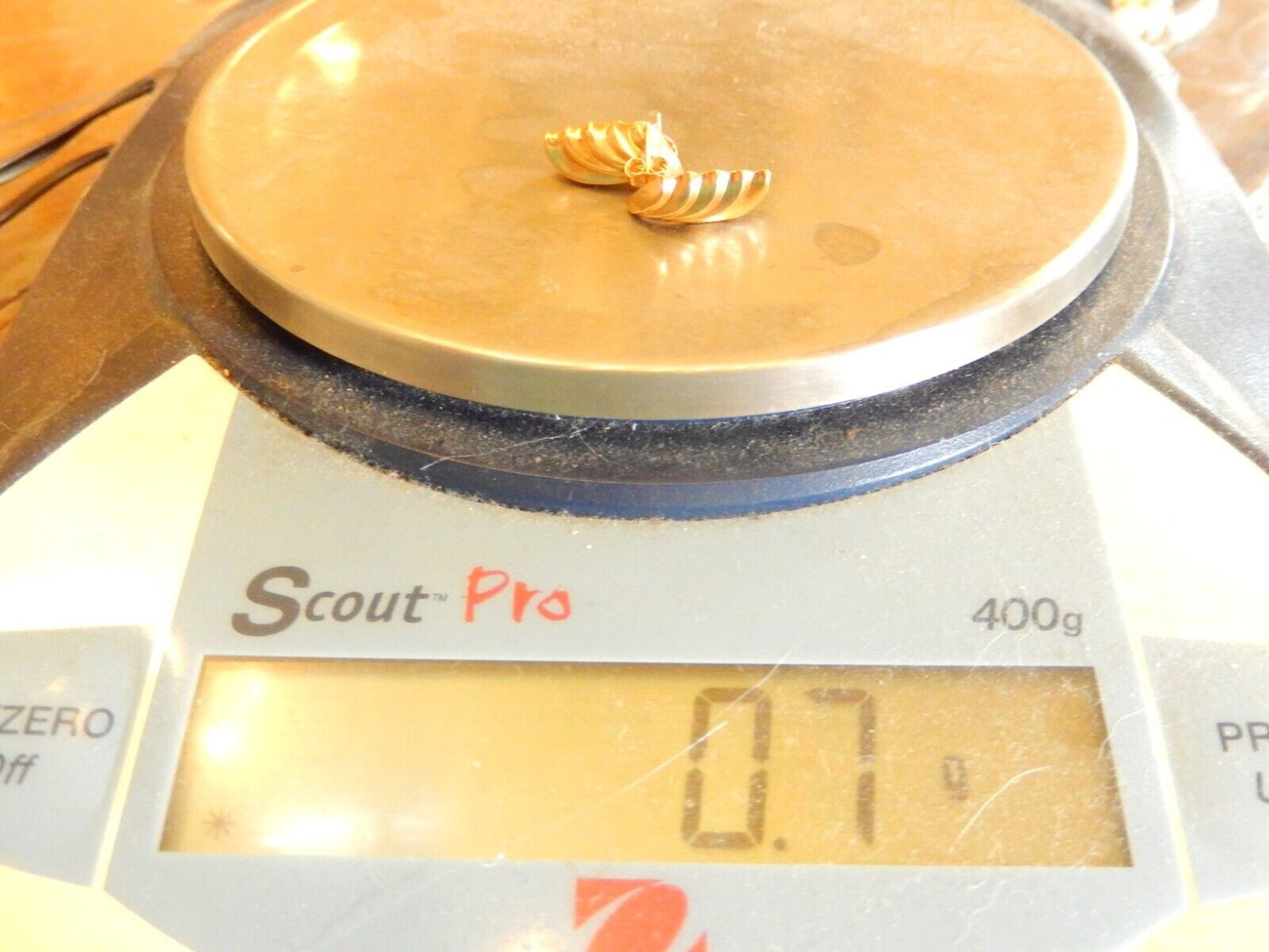 *VINTAGE* 14k Yellow Gold  3/4" Drop Post Earrings  Fine Jewelry Women Gifts Her
