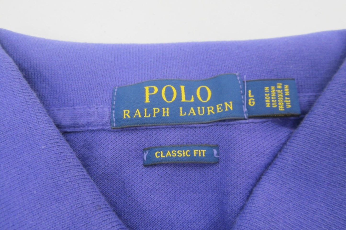 *NWT* Mens Polo Ralph Lauren Classic Fit Polo Purple Shirt Size L