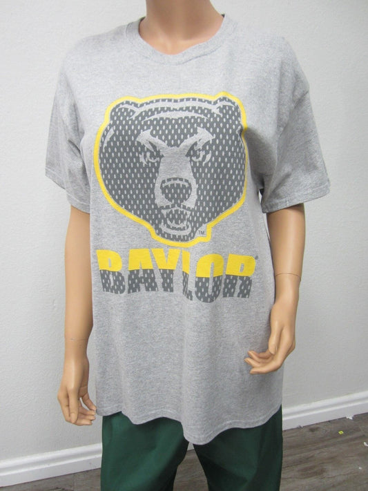 NWT Baylor University Gildan Unisex T Shirt Solid 100% Cotton Short Sleeve Siz L