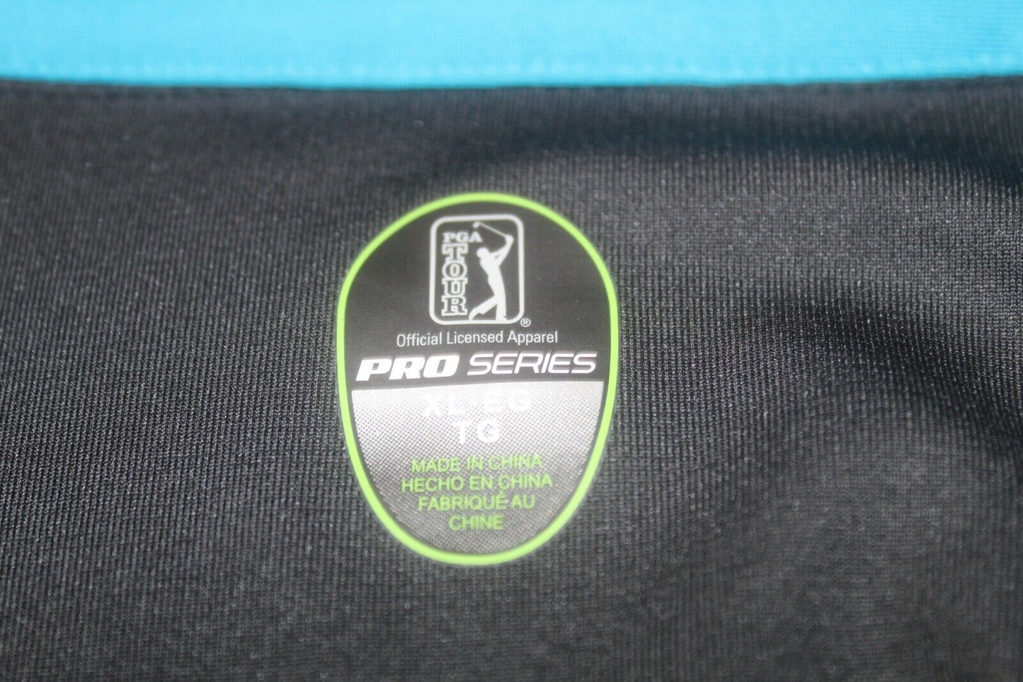 *NEW* PGA Tour Pro Series Men's Black / Gray Stripes Golf Polo Shirt Size XL