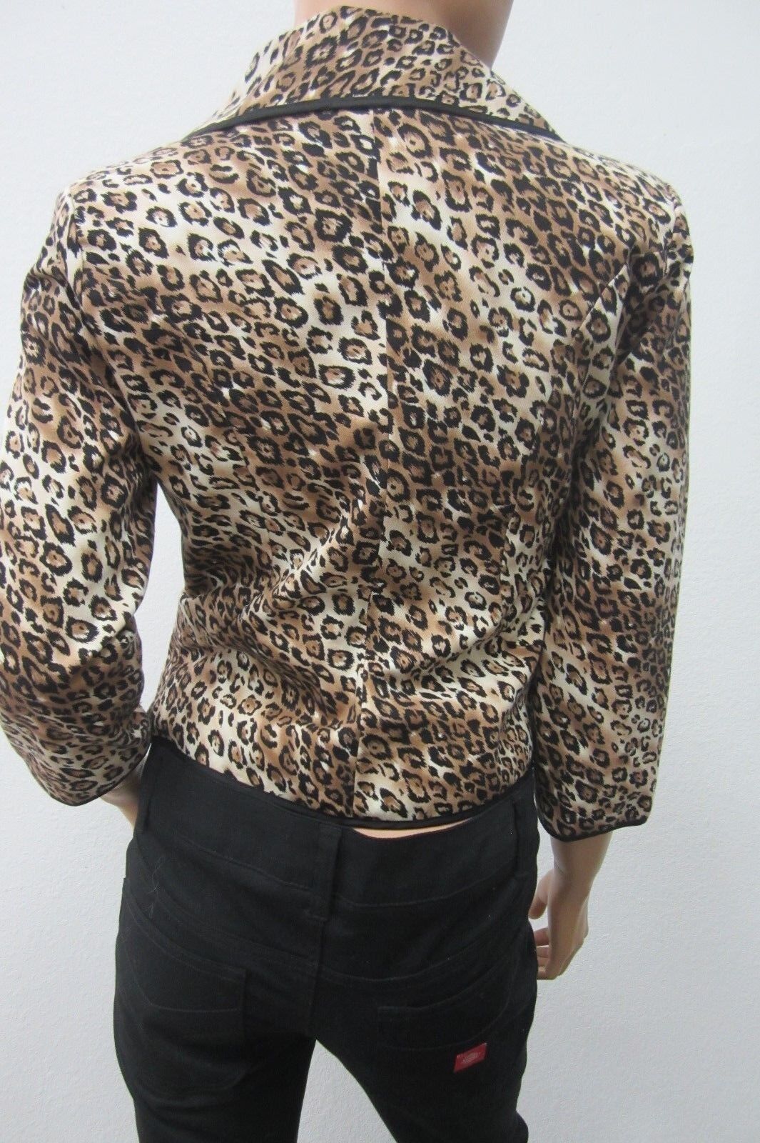 White House | Black Market Leopard Print 3/4 Sleeve Jacket Size S