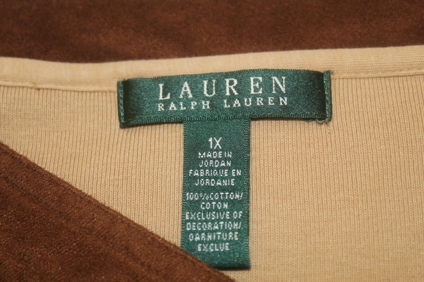 Lauren Ralph Lauren Green Label Women's Thick Pullover Long Sleeve Top Sz 1X