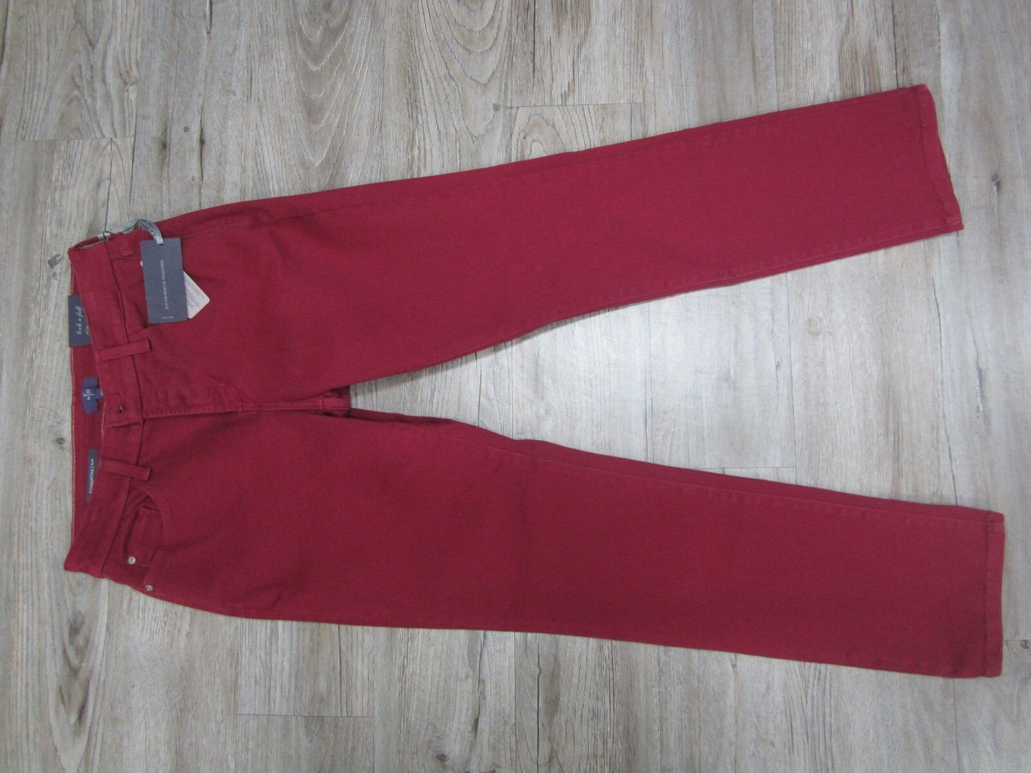 NWT NYDJ Not Your Daughters Jeans Samantha Slim Maroon ponte stretch LEGGINGS 8P
