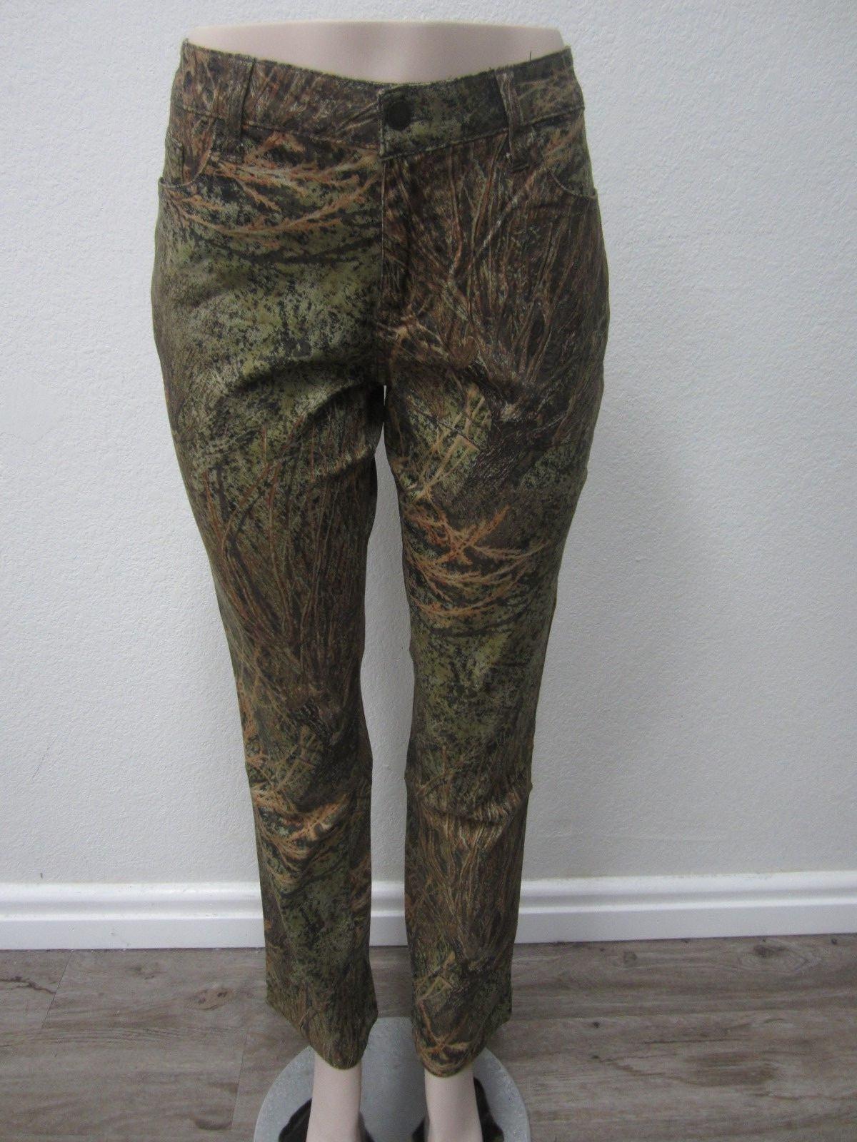 NWT Mossy Oak Brush 5 Pocket Camo Jeans with Stretch Women's Pants Size 18