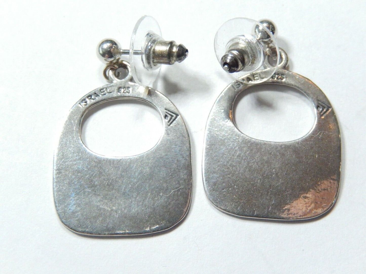 Silpada 925 Sterling Silver  Post Dangle Earrings  1" x 3/4"