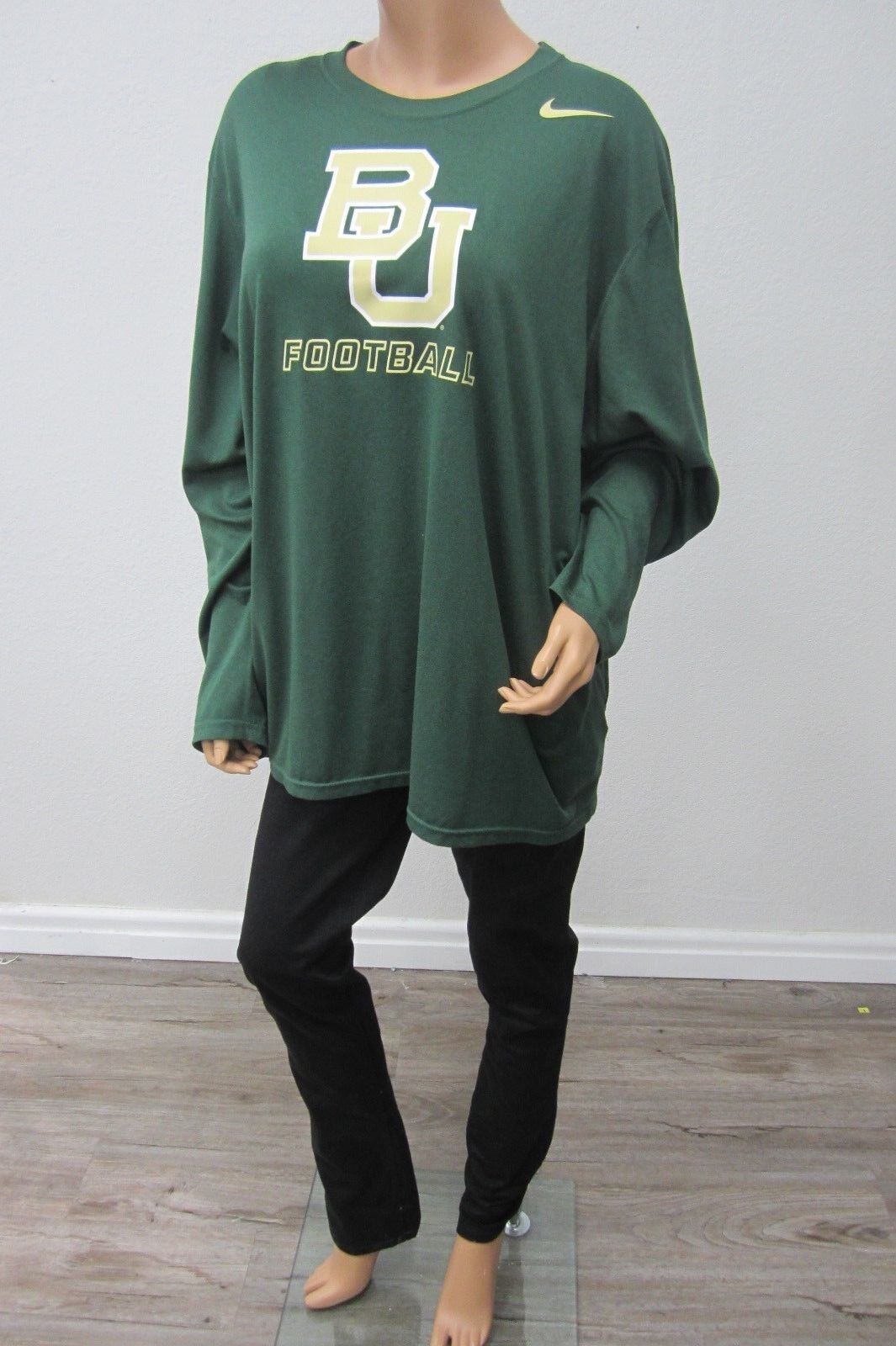 NWOT New Mens Nike DriFit  Baylor Bears  StayCool Football Long Shirt Size 2XL