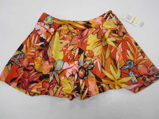 GB Gianni Bini NWT New Juniors Floral Shorts Skort Zipper Back Medium