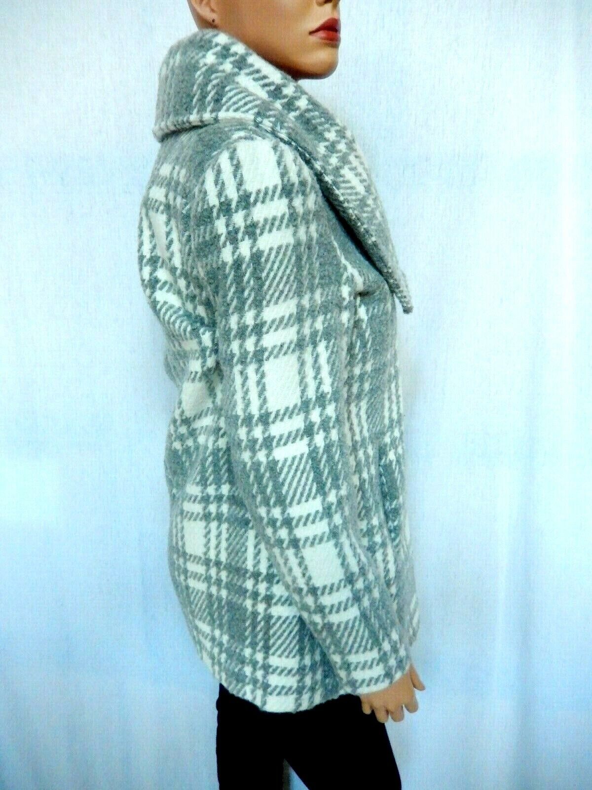*NWT* Steve Madden Heavy Thick Blanket Wrap Angle Front Zip Coat Womens Sz S/P