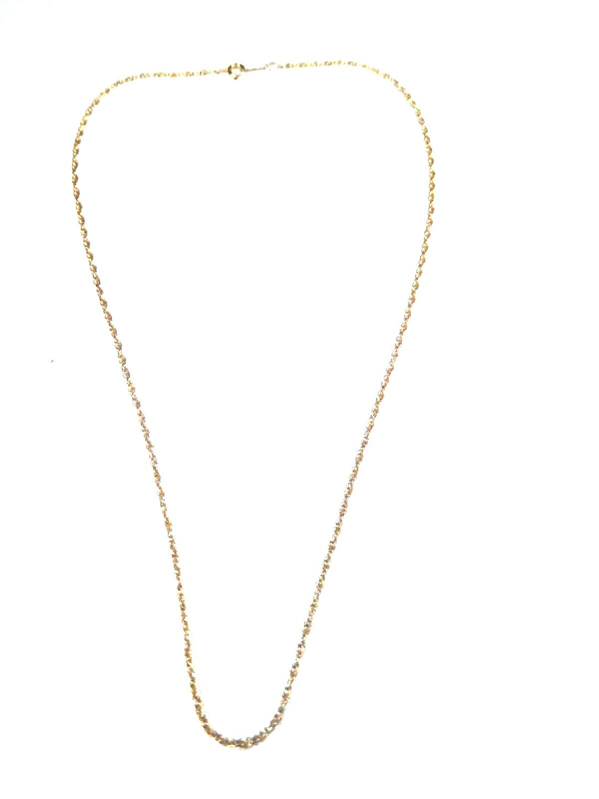 14k Solid Gold  1.25mm Pendant Chain/Necklace 16"