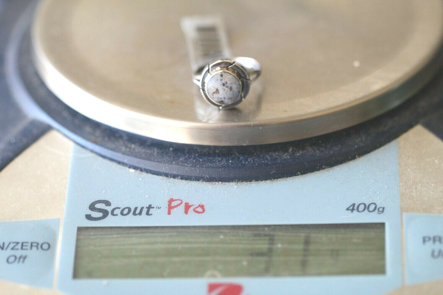 *VINTAGE*  Mexico 925 Sterling Silver Turquoise Ring Size 6.5