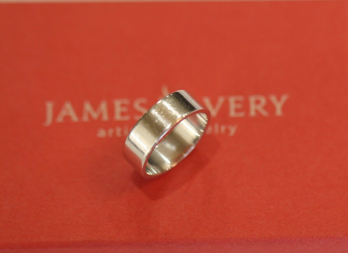 *RETIRED* R A R E -  James Avery Sterling 925 SMOOTH Amore 6.5mm  Band Size 6.75