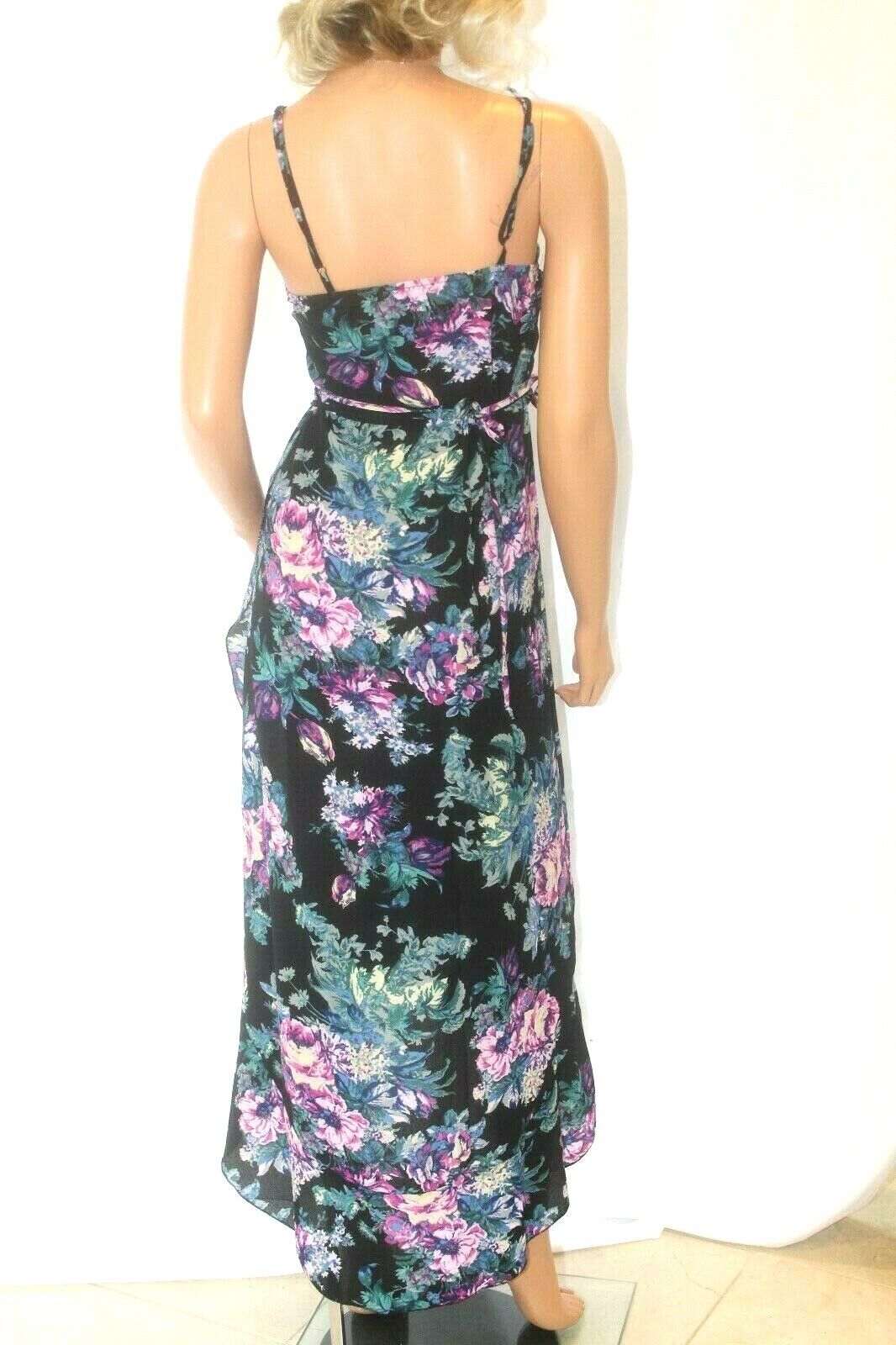 *NWT* $32.99 Charlotte Russe Chiffon Multicolor Flower  Dress Size Med "CUTE"