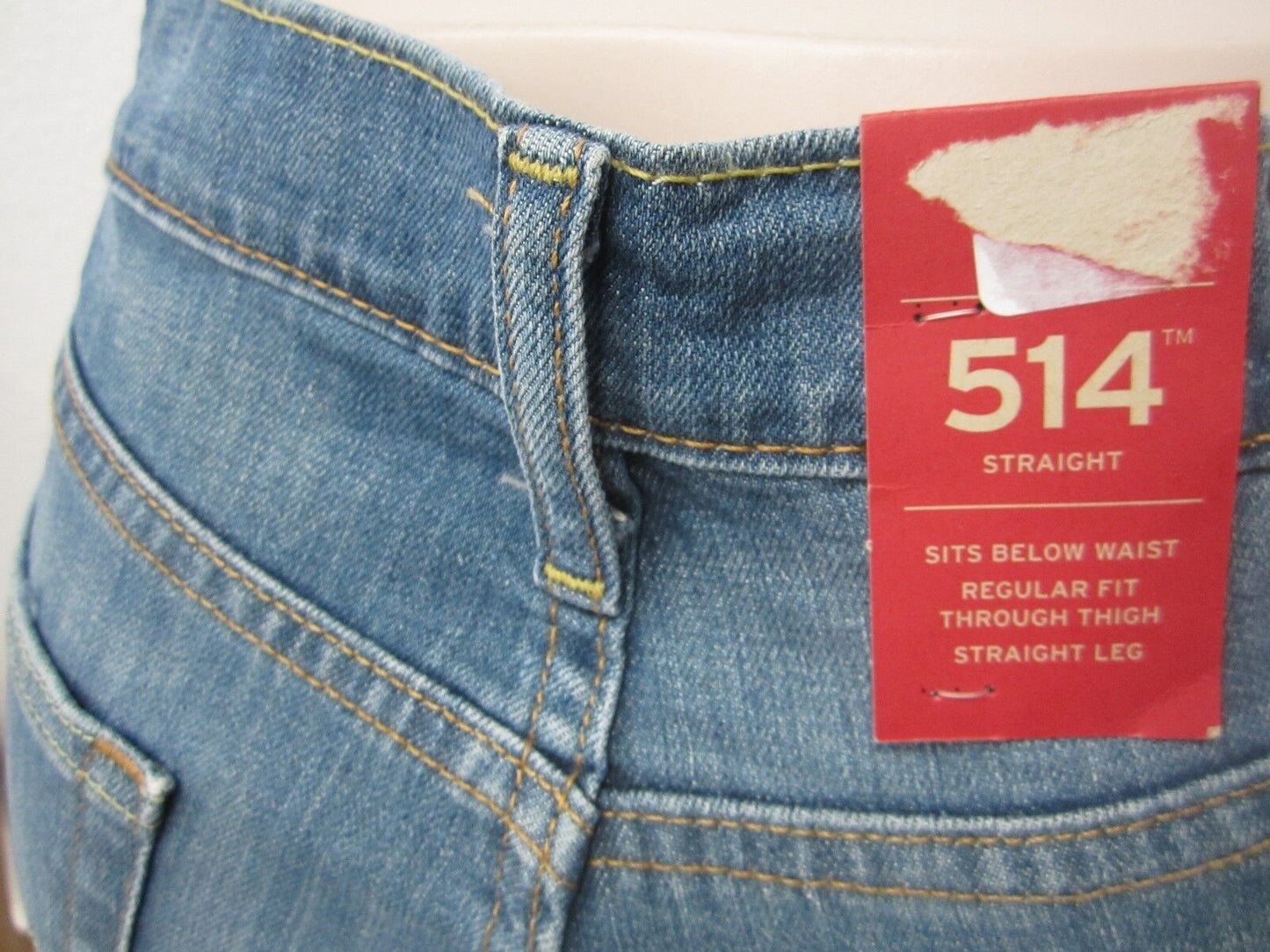 NWT LEVIS 514 STRAIGHT REGULAR FIT COMFORT STRETCH JEANS  MENS  W36 X  L34