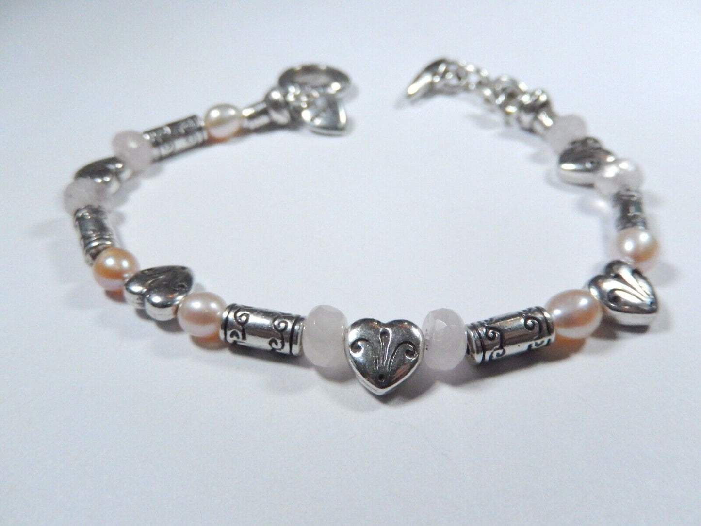 Brighton Pompeii Pearl Heart Toggle Bracelet