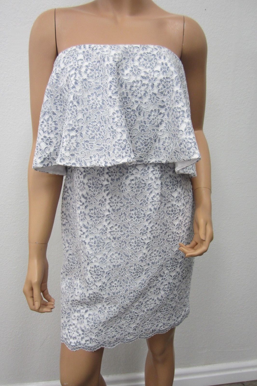 *VERY NICE* Gianni Bini Mona Tierred Midi Lace Dress Size 8