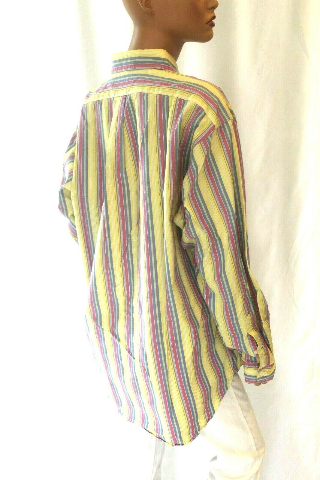 Men's Ralph Lauren  Blake Long-Sleeve Button Down Striped Shirt Size Large