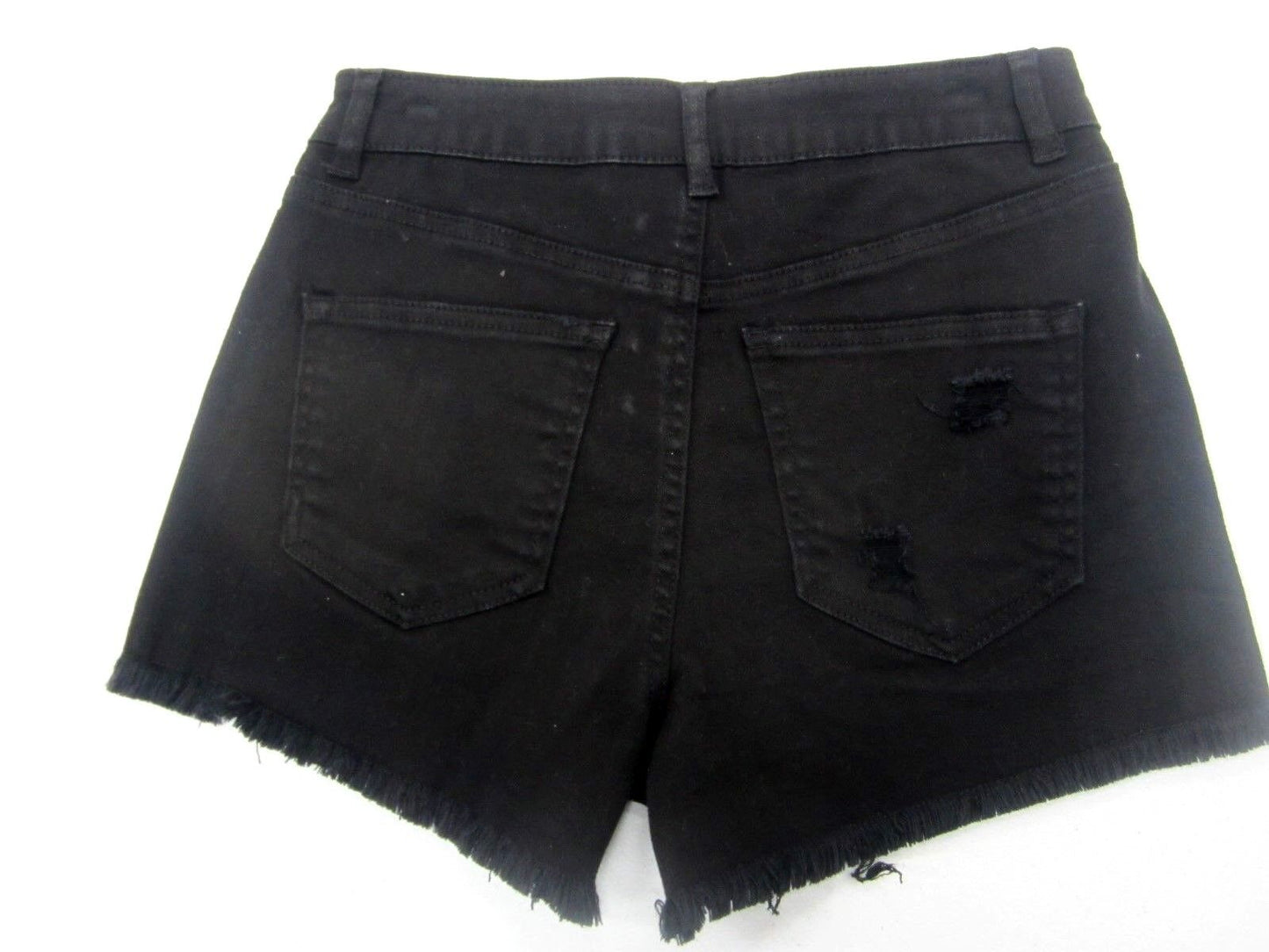 NWT Refuge Distressed 5 Button Denim Shorts Cheeky HiRise Charlotte Russe Size 4
