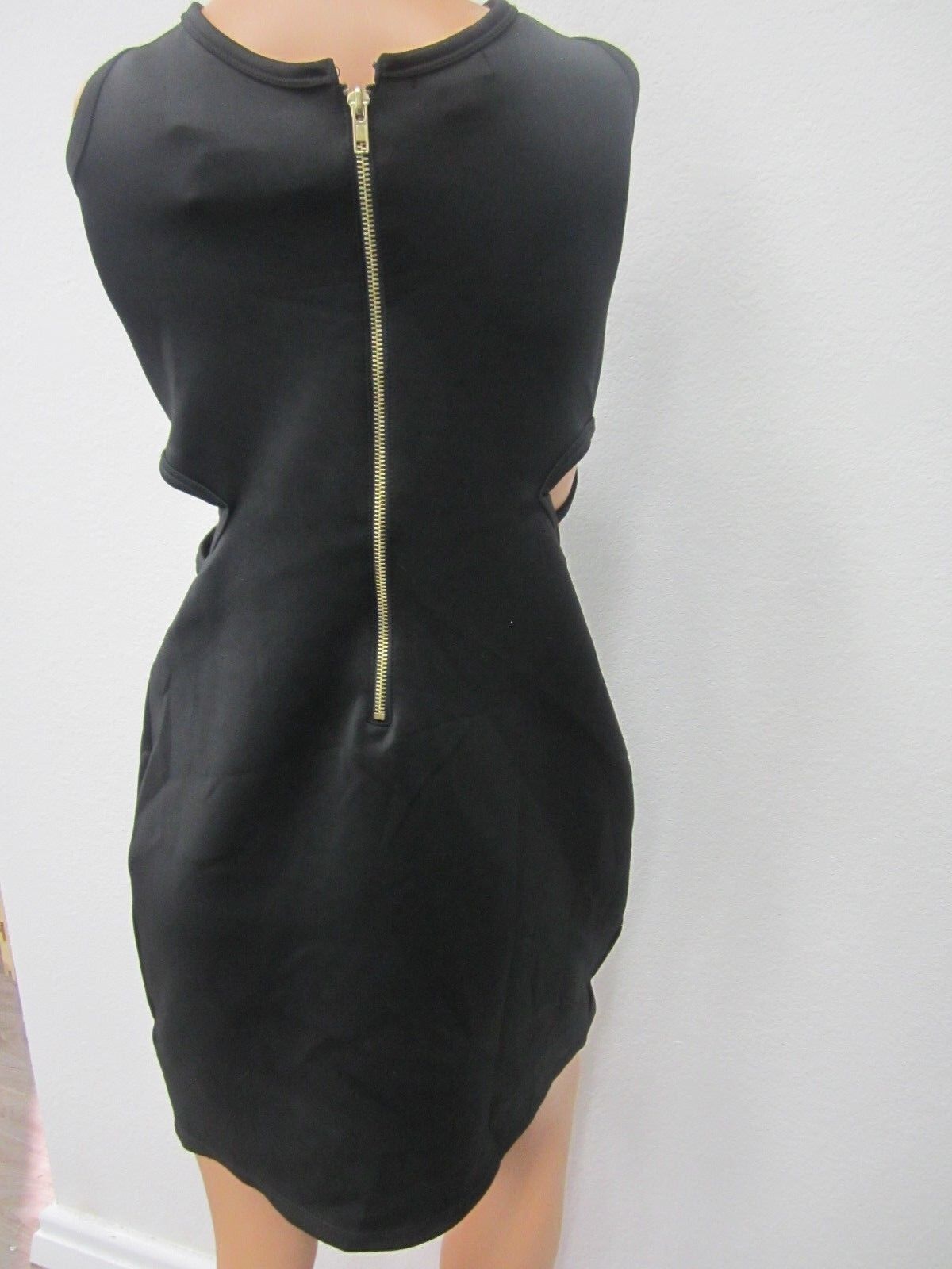 NWOT Black Dress Bongo Cut-Outs Trendy and Cute Very Sleek & Smooth Size Large