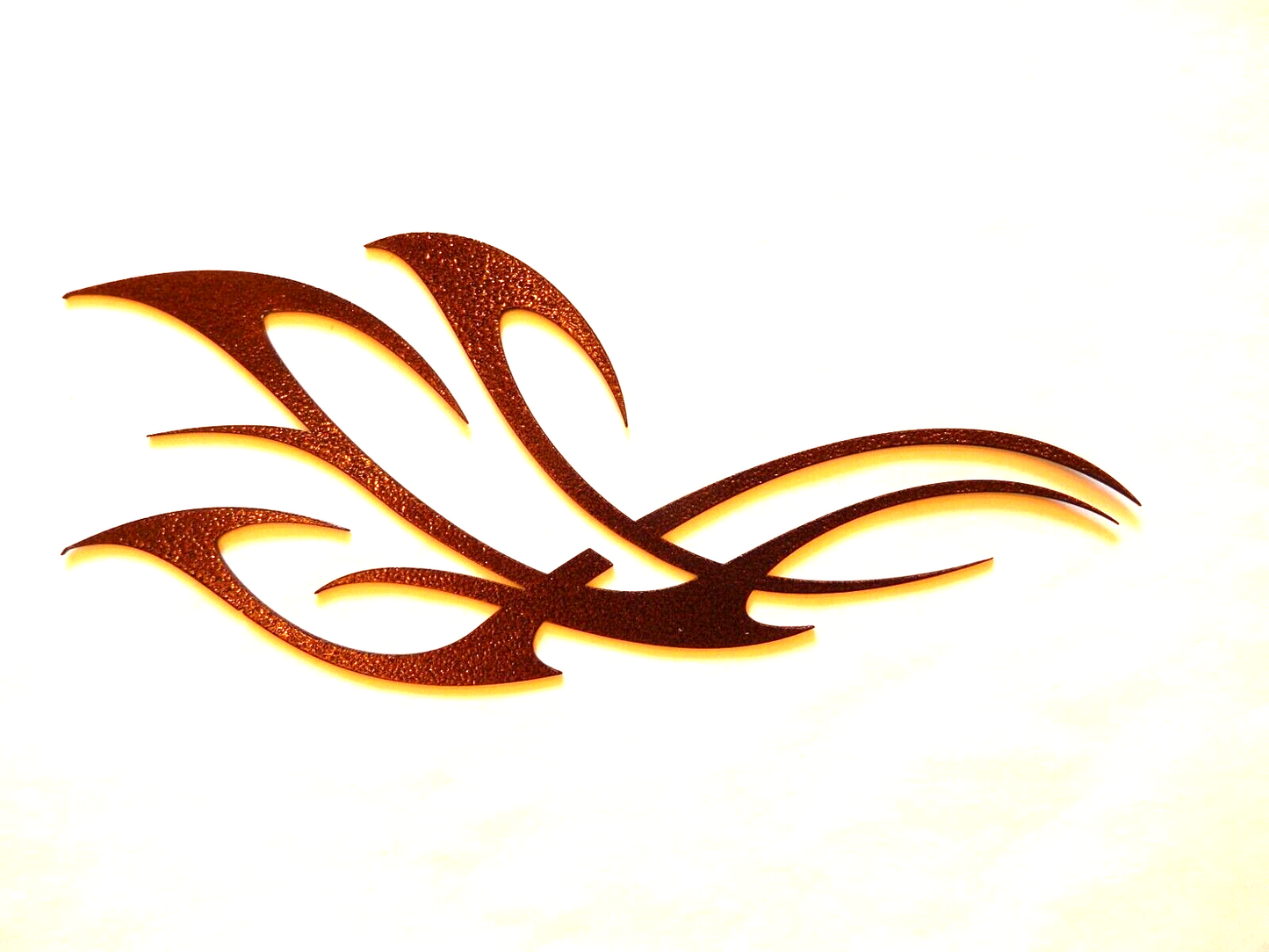 NEW- 14ga. "FLAMES"  - Metal Wall Art ~ Copper Brown Powder Coated = 5" x 12"