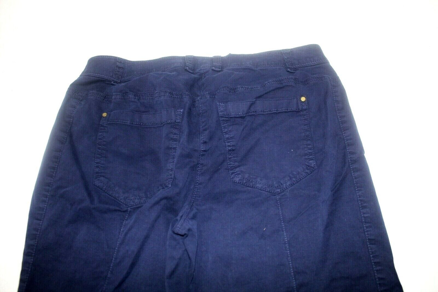 CHICO'S Size 0  Navy Pants Flat Front Zipper Front Pockets & Back Pockets