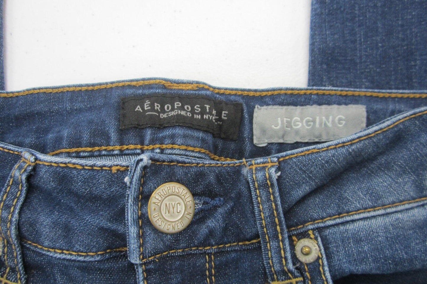 MINT Aeropostale Size 00 X 26 Jeggings Denim Cotton Womens Jeans Low Rise Skinny