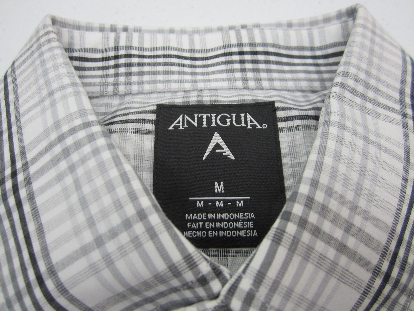 New  Antigua Baylor University Short Sleeve Button Down Collar Shirt Men's M