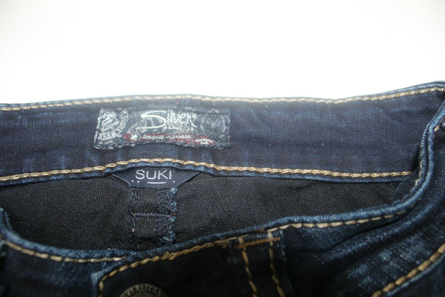 Silver Women's Dark Blue Jeans Size 24 x 31 Suki Supper Skinny...VERY CUTE